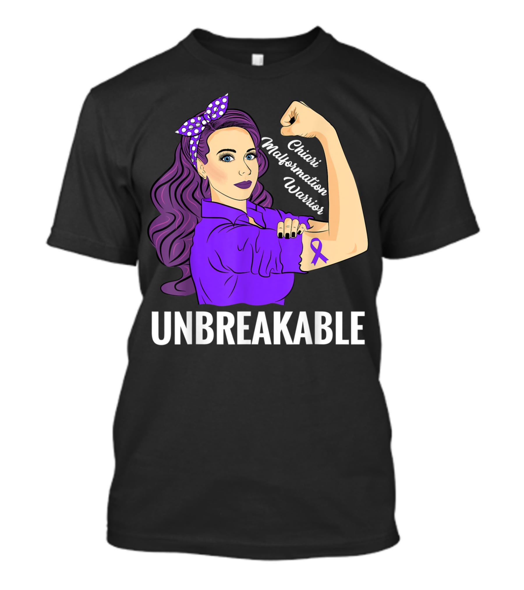 Unbreakable Chiari Malformation Awareness Warrior T-Shirt