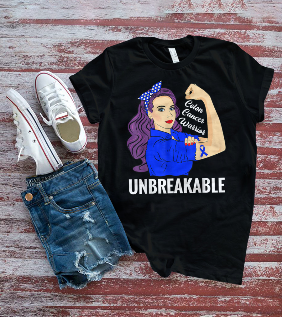 Unbreakable Colon Cancer Warrior Rosie T-Shirt