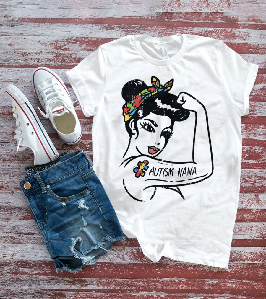 Autism Nana Unbreakable Awareness Longsleeve T-Shirt