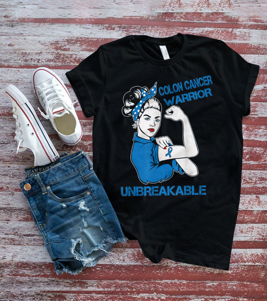 Colon Cancer Warrior Strong Unbreakable T-Shirt