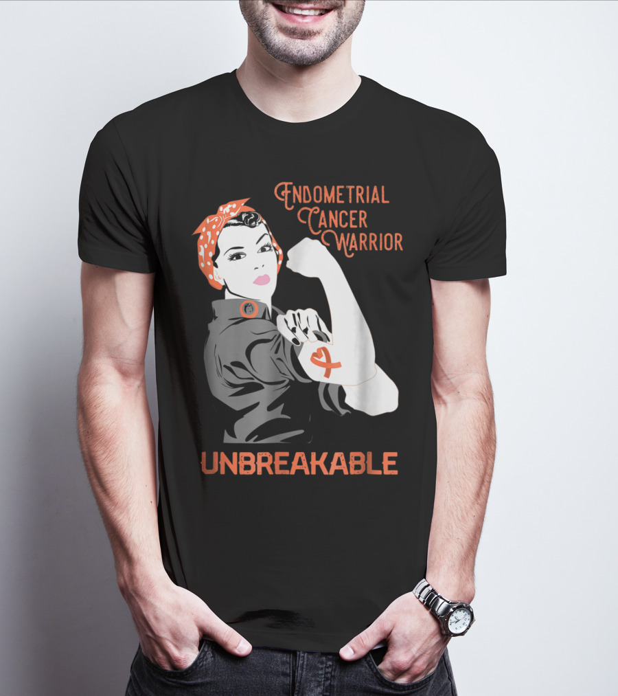 Endometrial Cancer Warrior Unbreakable T-Shirt