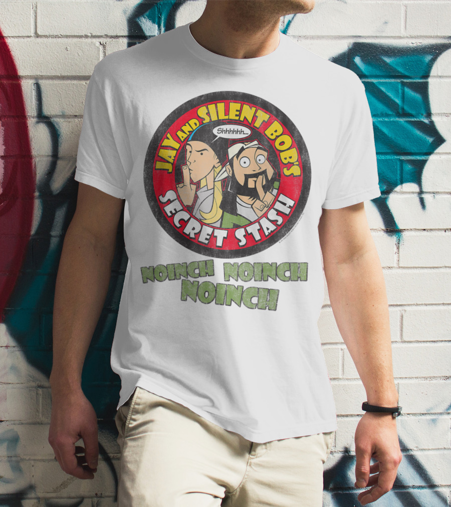 Jay And Silent Bob's Secret Stash Shhhhh Noinch Noinch Noinch T-Shirt