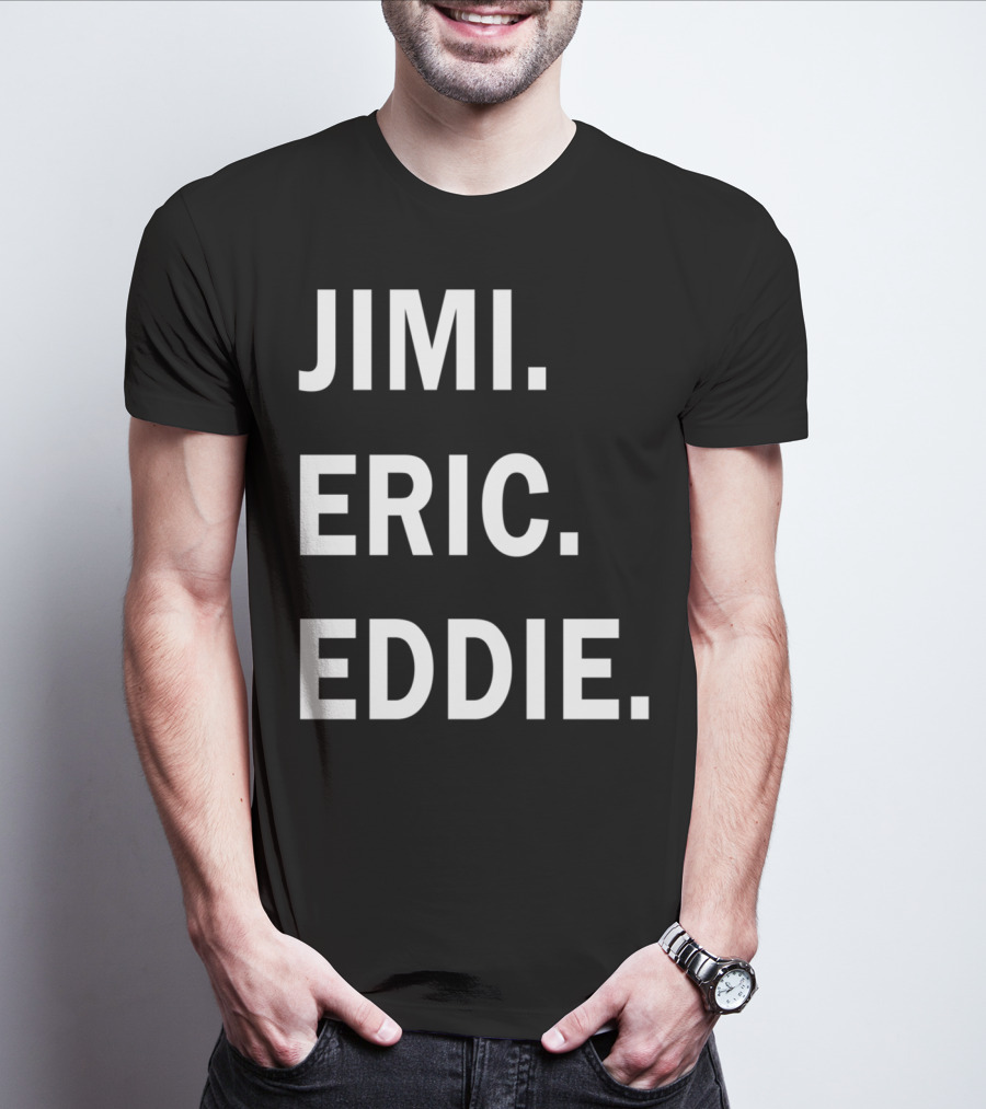 Guitar Gods Jimi Eric Eddie Musician Legends T-Shirt