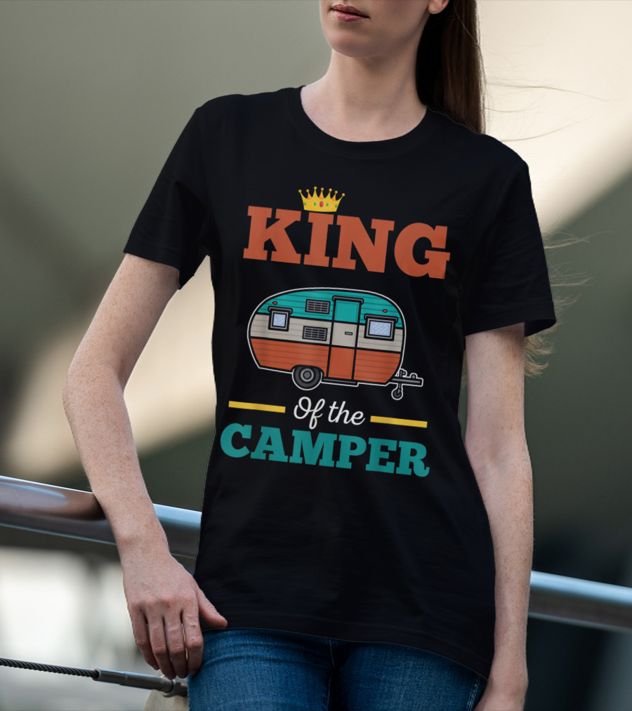 King Of The Camper Retro Camping Adventure T-Shirt
