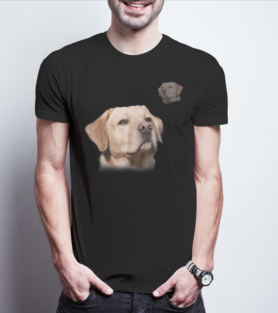 Funny Yellow Lab Dog Photo School Labrador T-Shirt