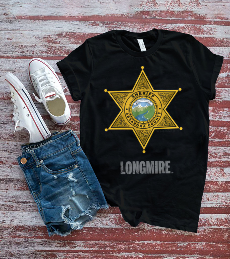 Longmire Sheriff Absaroka County Badge T-Shirt