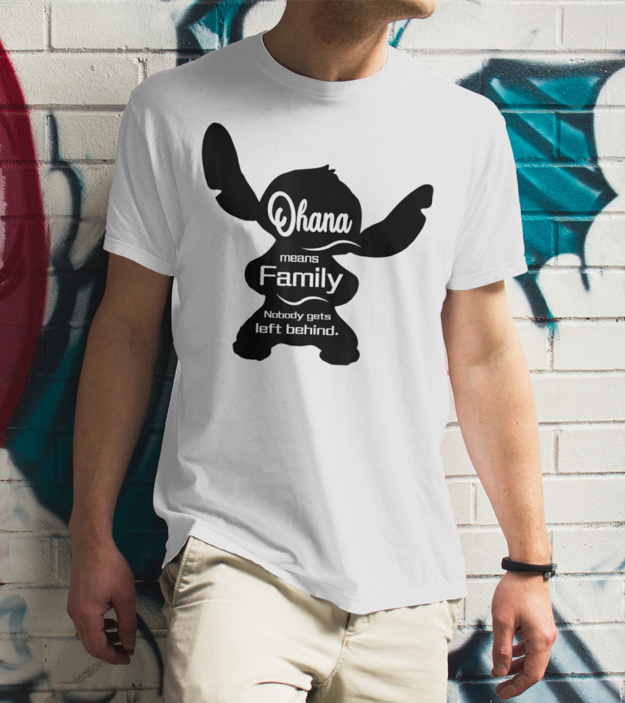 Ohana Means Family Nobody Gets Left Behind Stitch T-Shirt