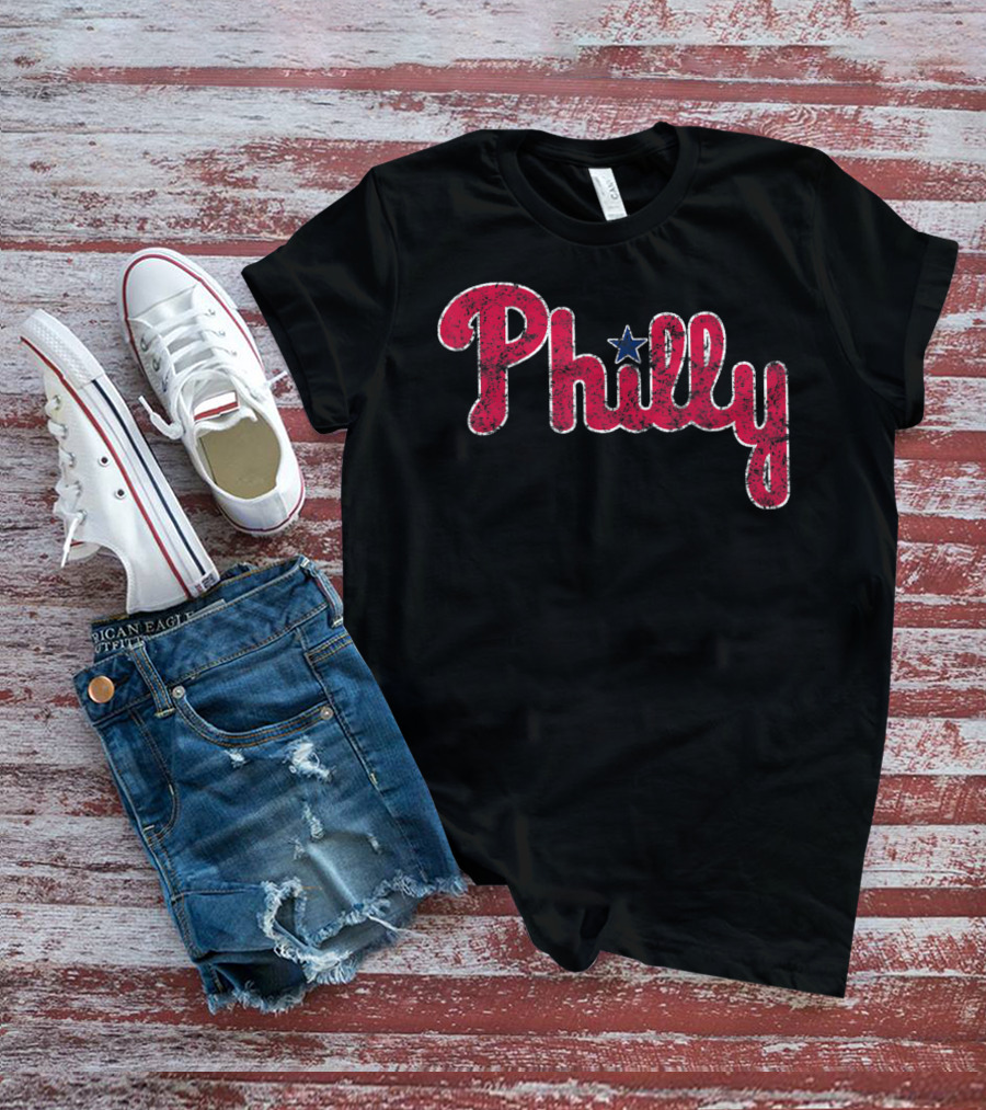 Philadelphia Baseball Vintage Philly Star T-Shirt