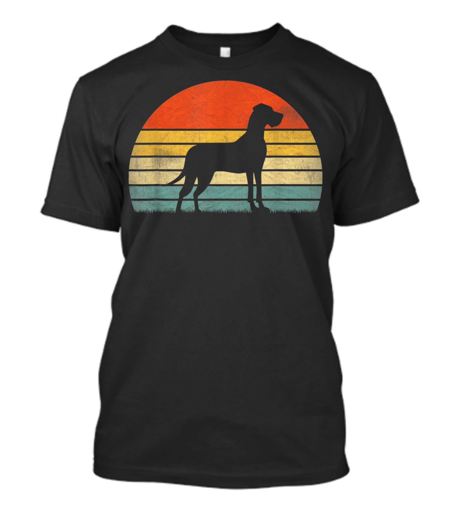 Retro Sunset Style Great Dane T-Shirt