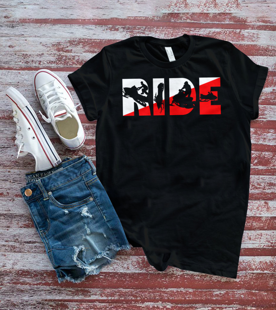 Ride Snowmobile Motor Sled Adventure T-Shirt