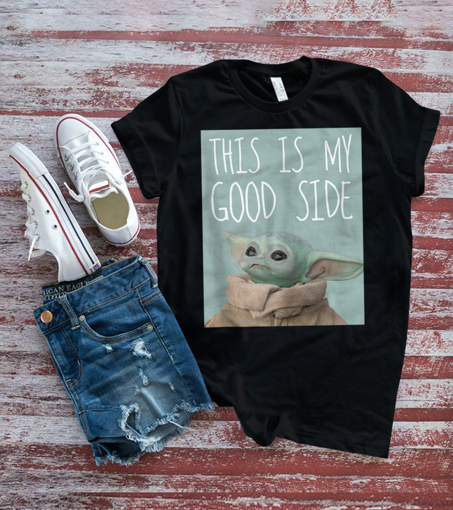 This Is My Good Side Star Wars The Mandalorian The Child T-Shirt