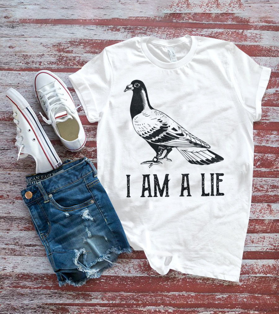 Vintage Bird I Am A Lie Aren't Real Spies T-Shirt