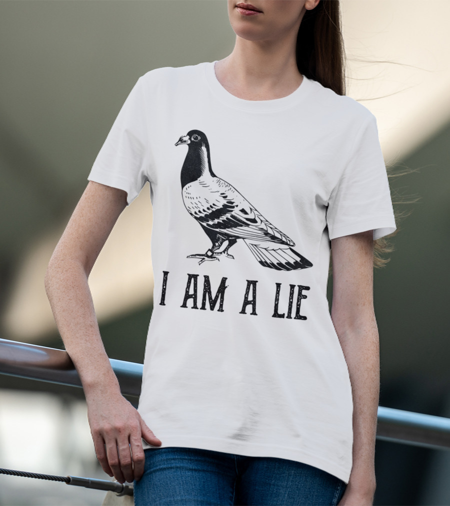 Vintage Bird I Am A Lie Aren't Real Spies T-Shirt