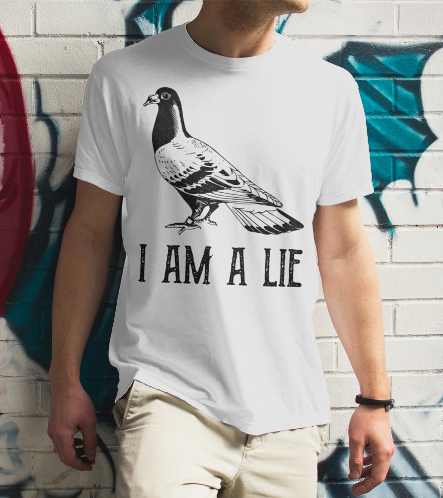 Vintage Bird I Am A Lie Aren't Real Spies T-Shirt