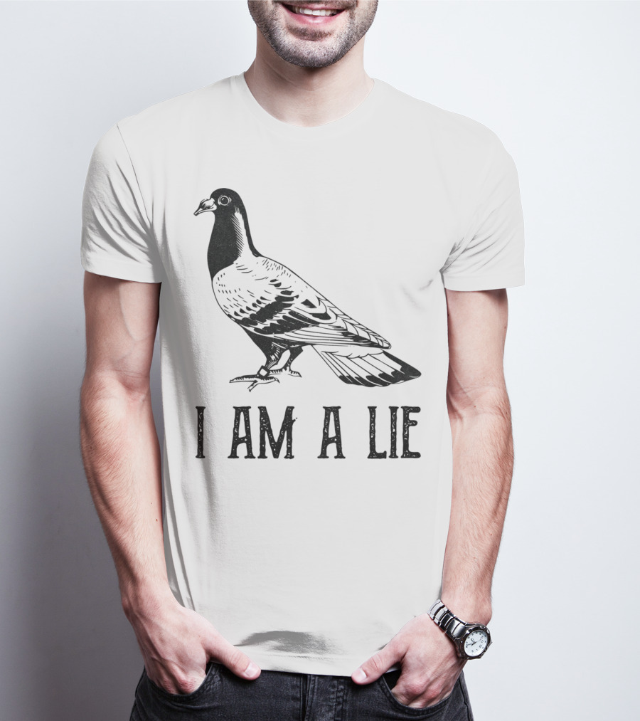 Vintage Bird I Am A Lie Aren't Real Spies T-Shirt