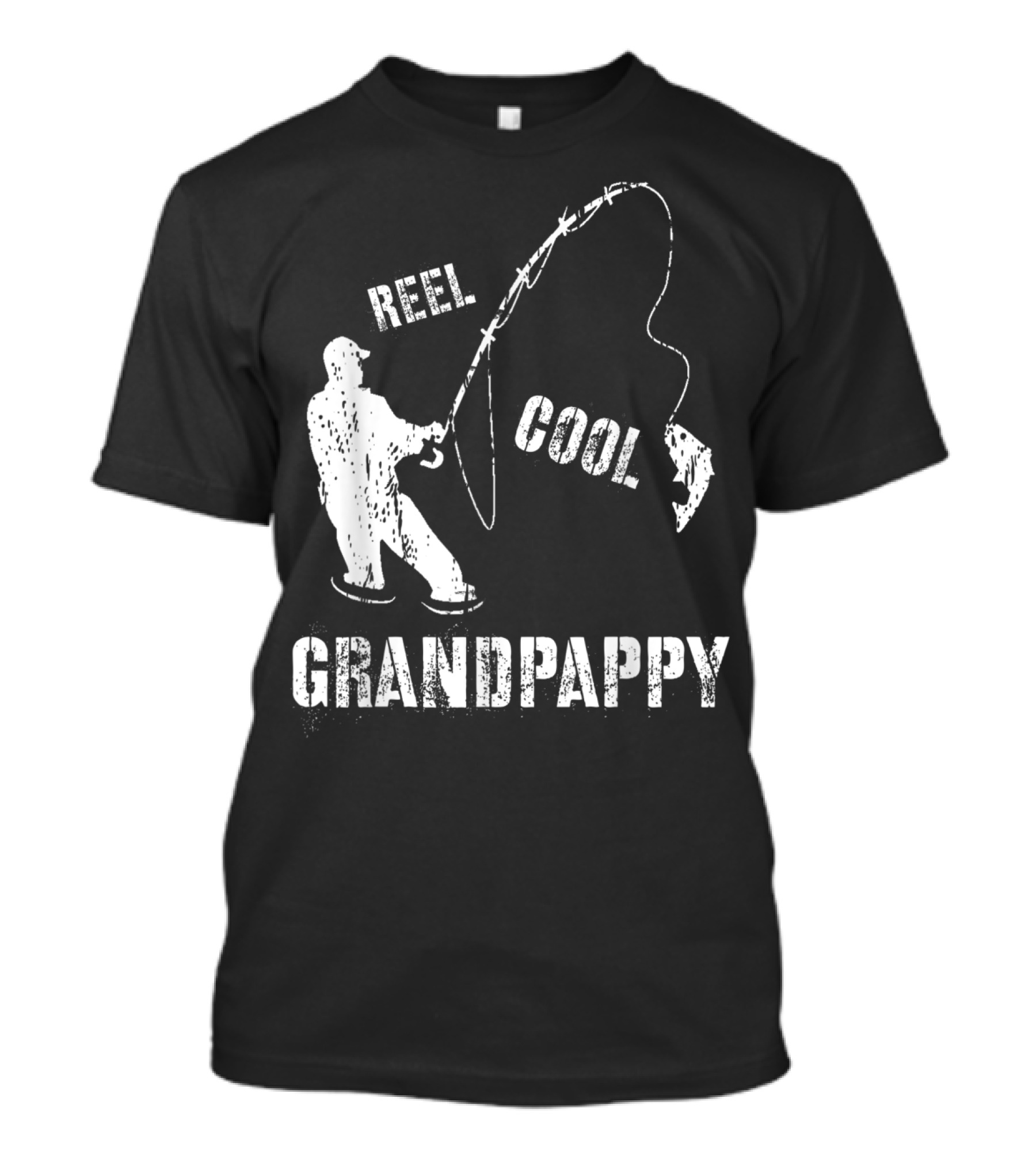 Reel Cool Grandpappy Fishing Fisherman Vintage T-Shirt