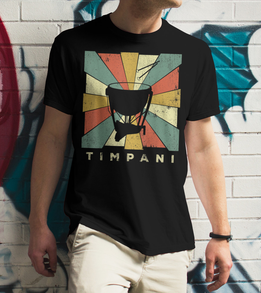 Timpani Vintage Percussion Music T-Shirt