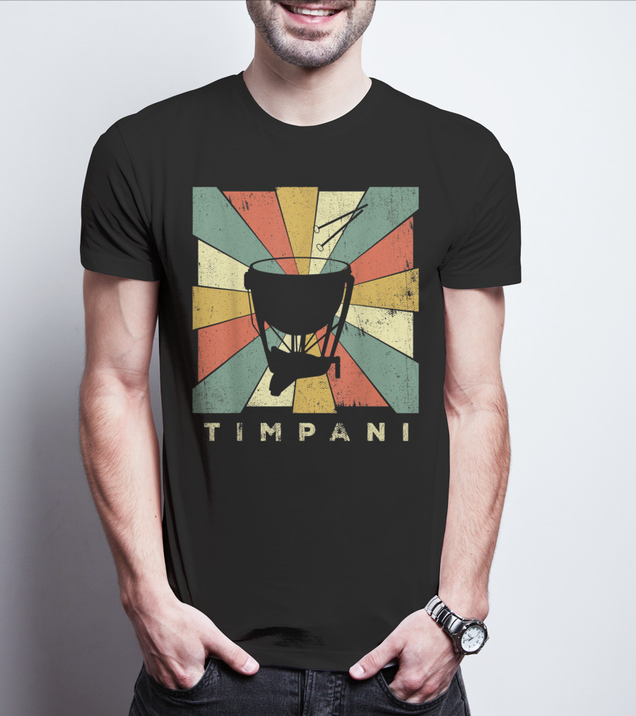 Timpani Vintage Percussion Music T-Shirt