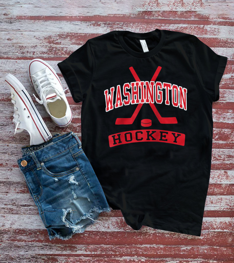 Washington DC Vintage Ice Hockey Historic Charm T-Shirt