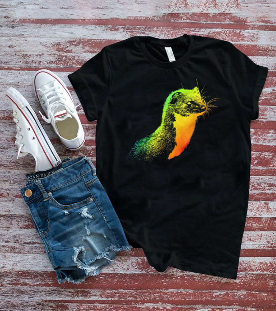 Weasel Vibrant Rainbow Spectrum T-Shirt