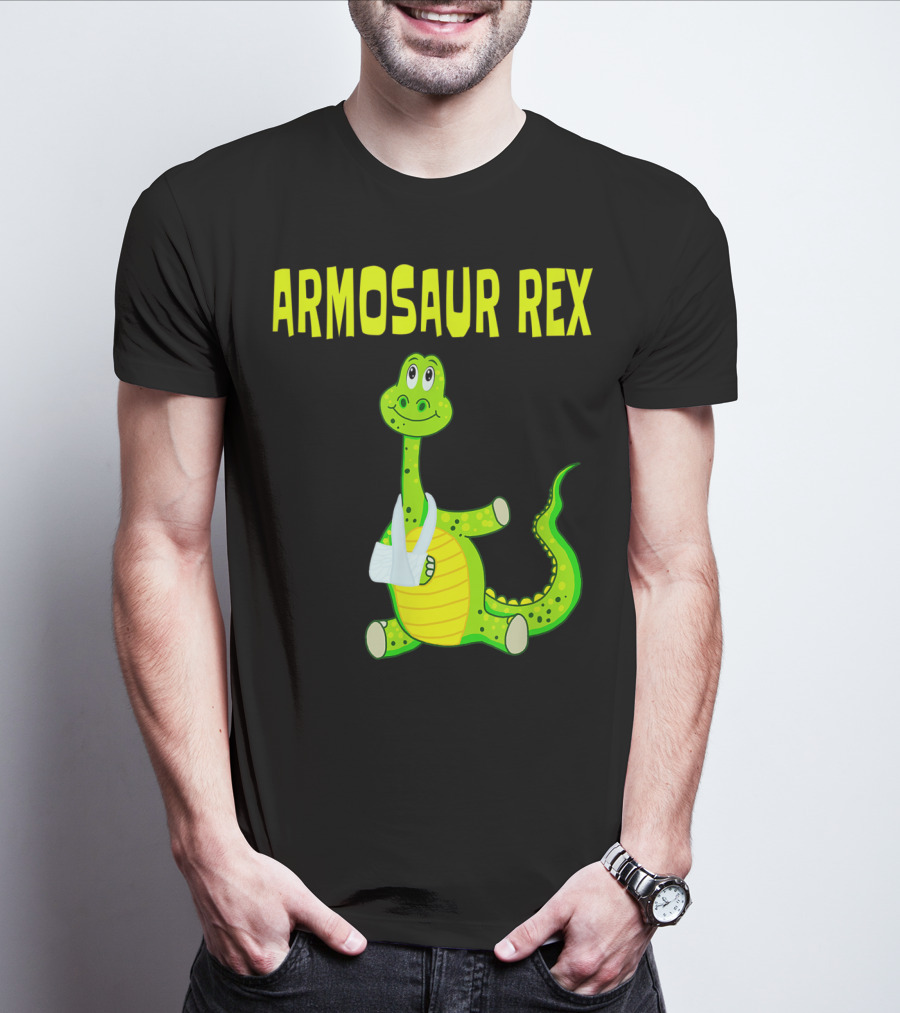 Armosaur Rex Funny Broken Arm Dinosaur T-Shirt