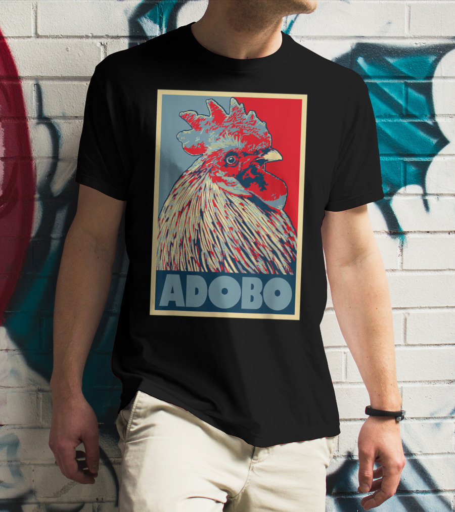 HOPE Adobo For FilAm Families And Friends Rooster T-Shirt