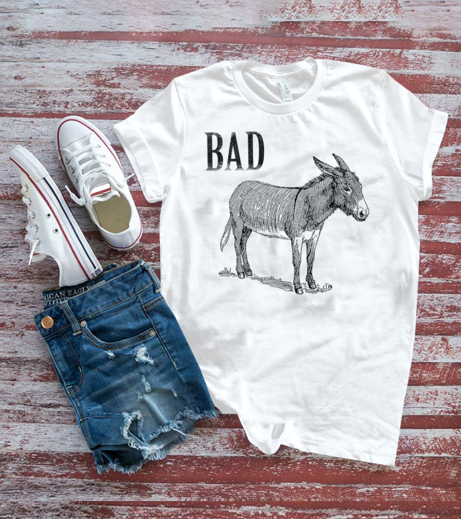 Funny Sarcastic Sayings Bad Ass Donkey T-Shirt