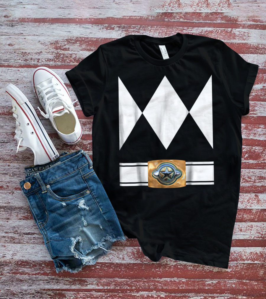 Funny Super Hero Ranger Costume White Diamond Emblem T-Shirt