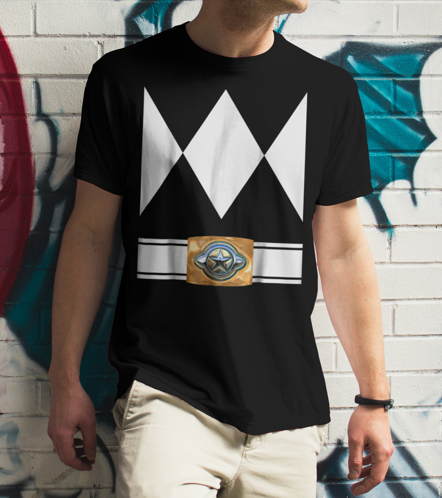 Funny Super Hero Ranger Costume White Diamond Emblem T-Shirt