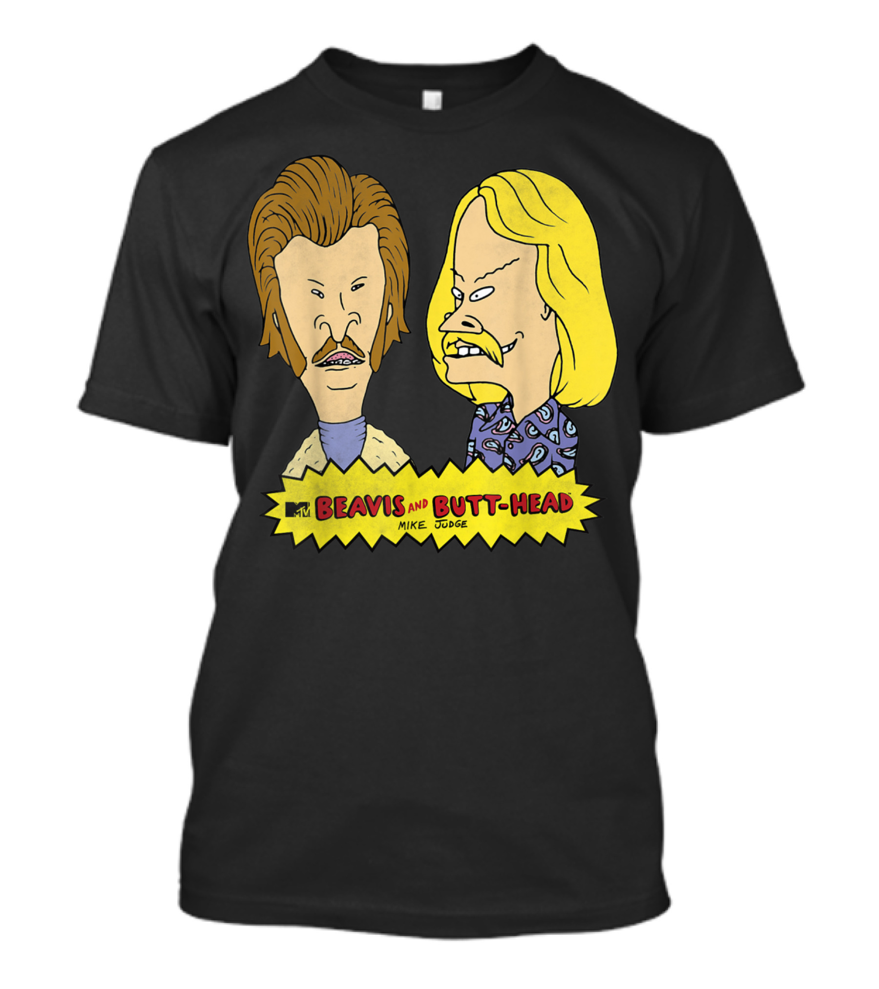 MTV Beavis And Butt-Head Seventies Mustaches Retro Look By Mike Judge T-Shirt
