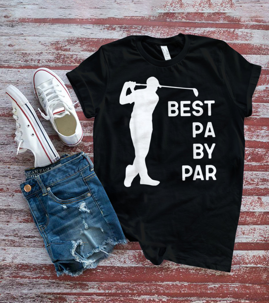 Best Pa By Par Golf Silhouette With Golfer Swing T-Shirt
