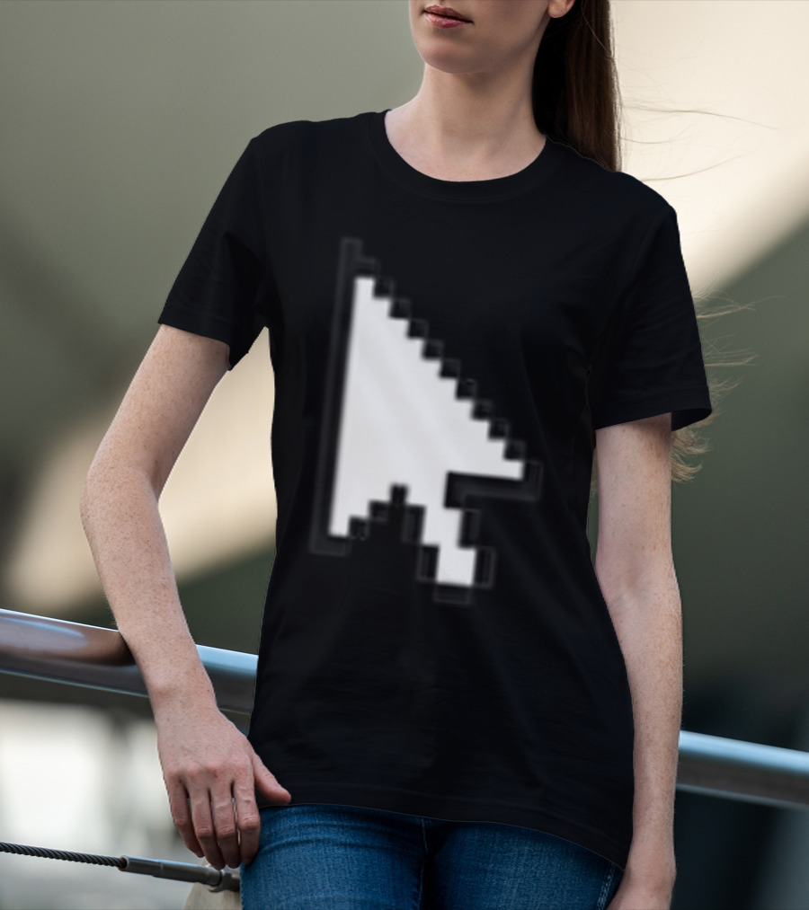 Pixelated White Arrow Cursor T-Shirt