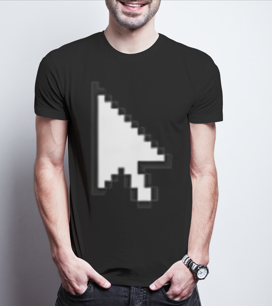 Pixelated White Arrow Cursor T-Shirt