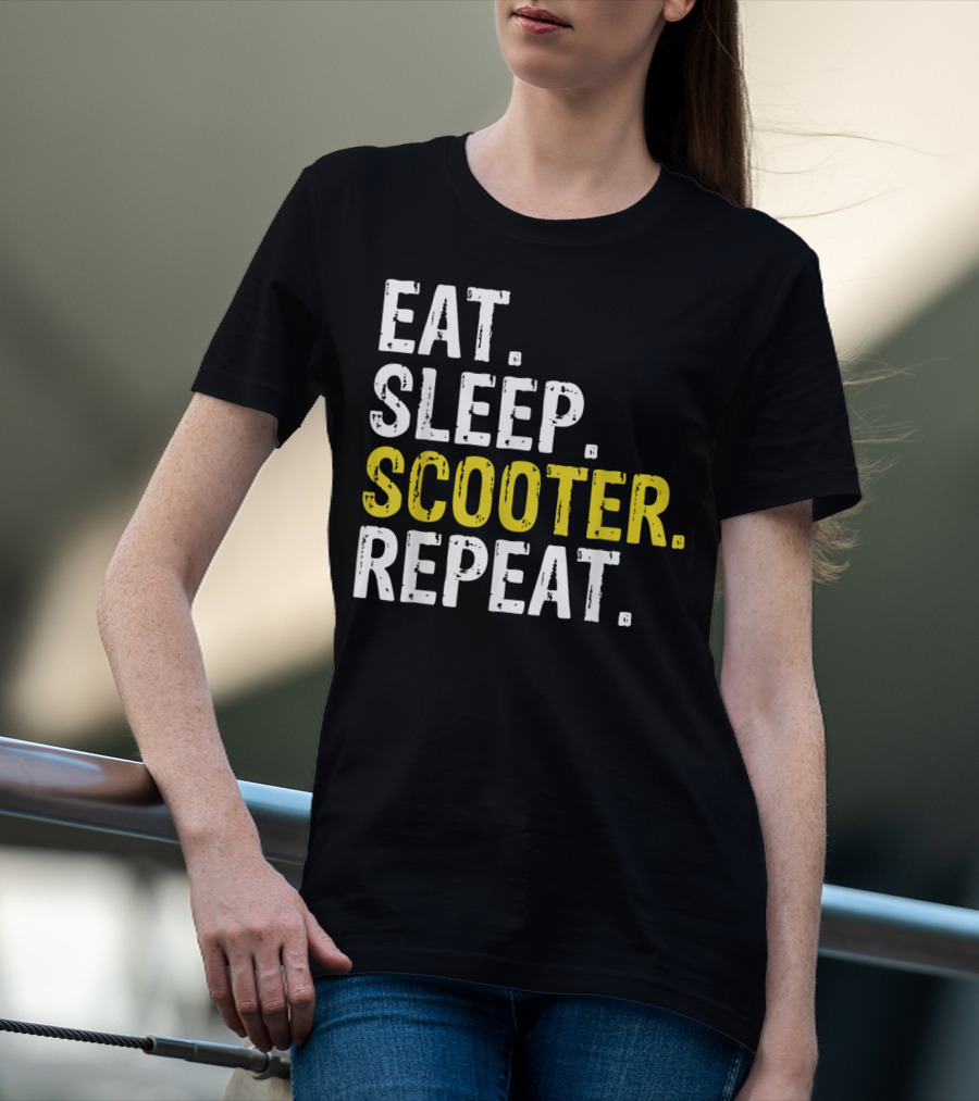 Eat Sleep Scooter Repeat T-Shirt