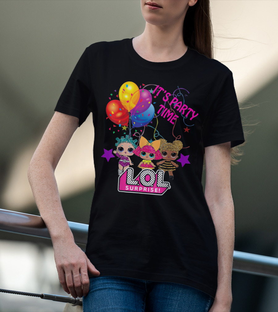 LOL Surprise It's Party Time Balloons And Characters T-Shirt