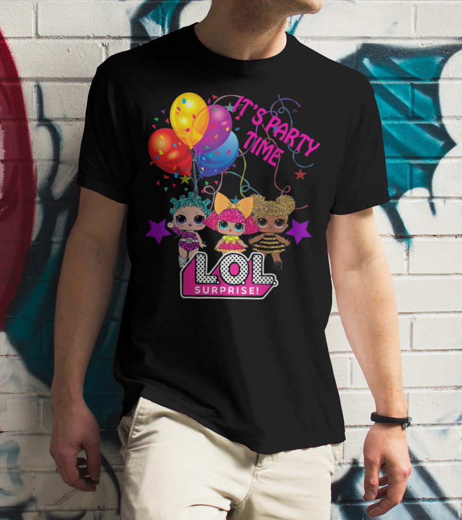 LOL Surprise It's Party Time Balloons And Characters T-Shirt