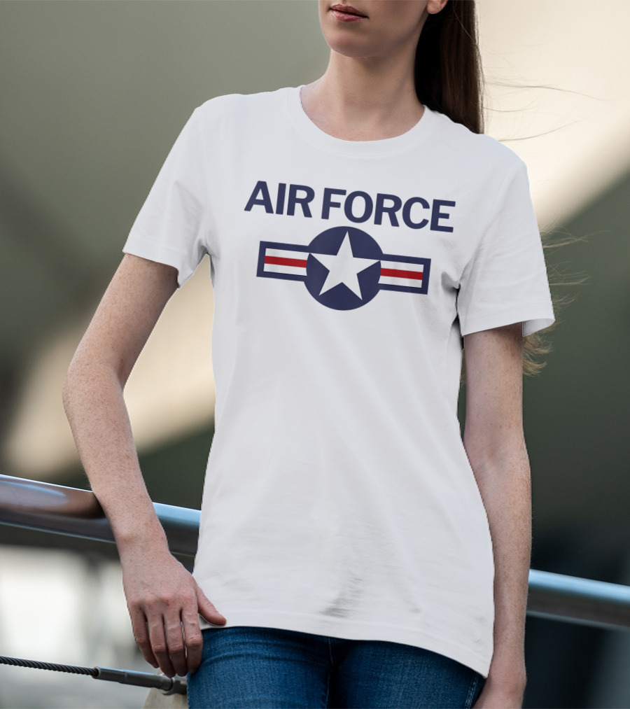 Air Force Vintage Roundel Blue Star Emblem T-Shirt