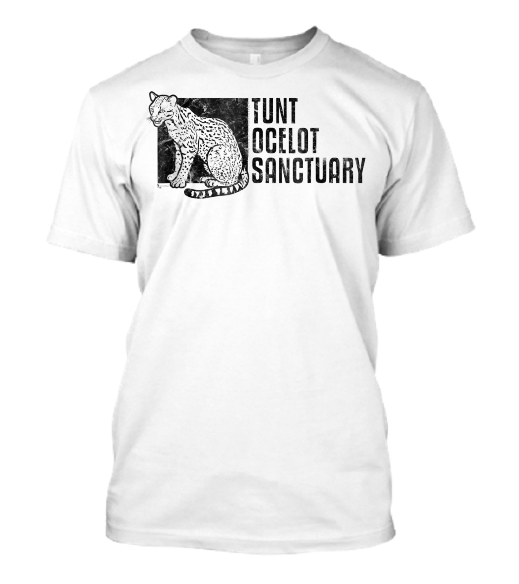 Archer Tunt Ocelot Sanctuary Spotted Cat T-Shirt