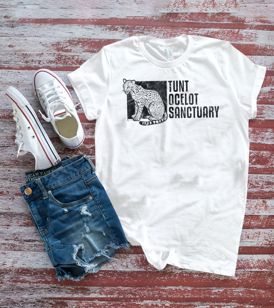Archer Tunt Ocelot Sanctuary Spotted Cat T-Shirt