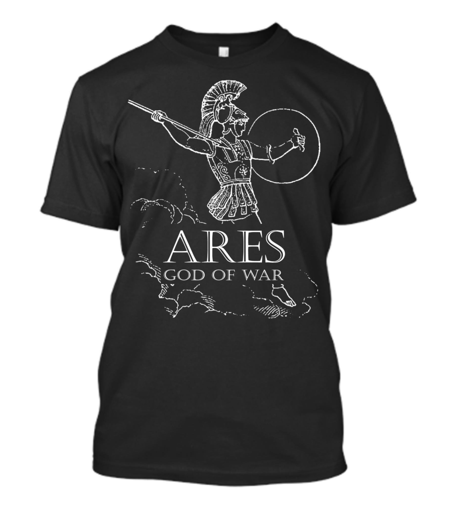 Ares Greek Mythology God Of War Ancient Warrior T-Shirt
