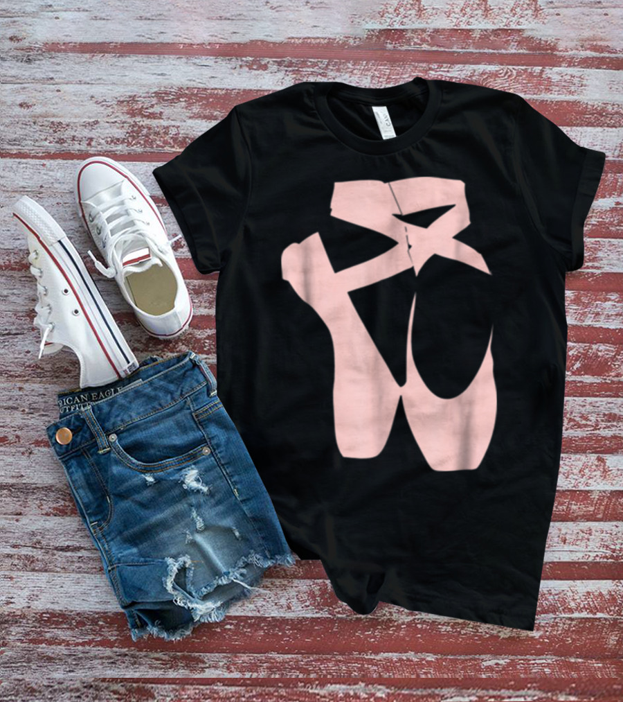 Ballet Dancer Pointe Shoe Ballerina Dancing Barre T-Shirt