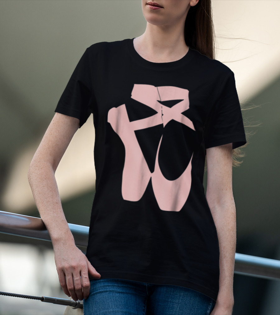 Ballet Dancer Pointe Shoe Ballerina Dancing Barre T-Shirt