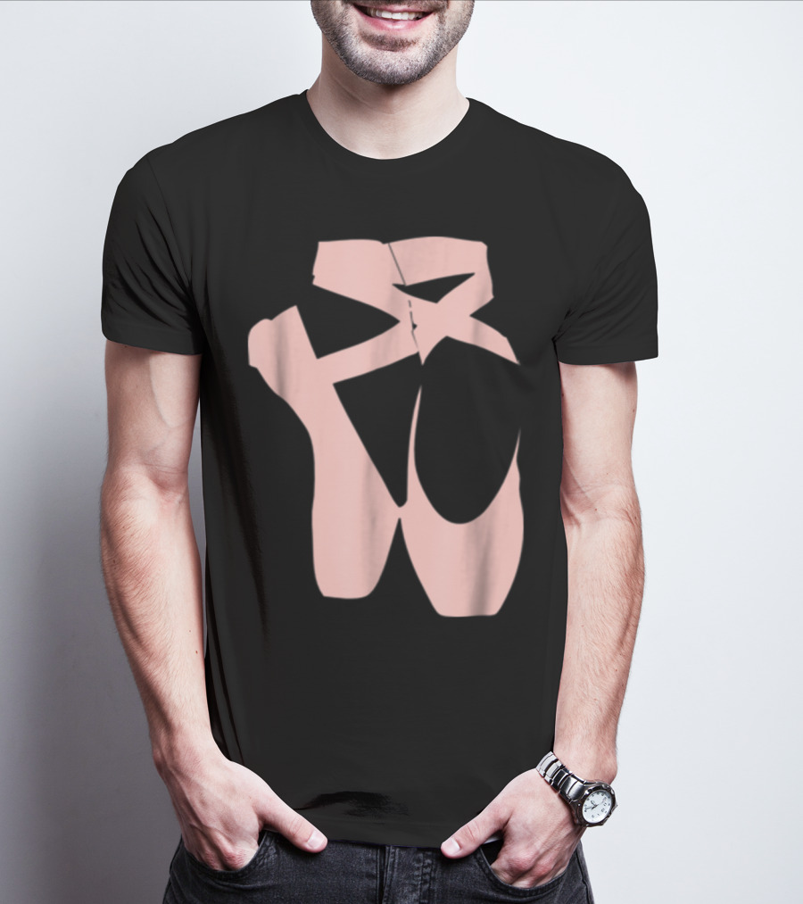Ballet Dancer Pointe Shoe Ballerina Dancing Barre T-Shirt
