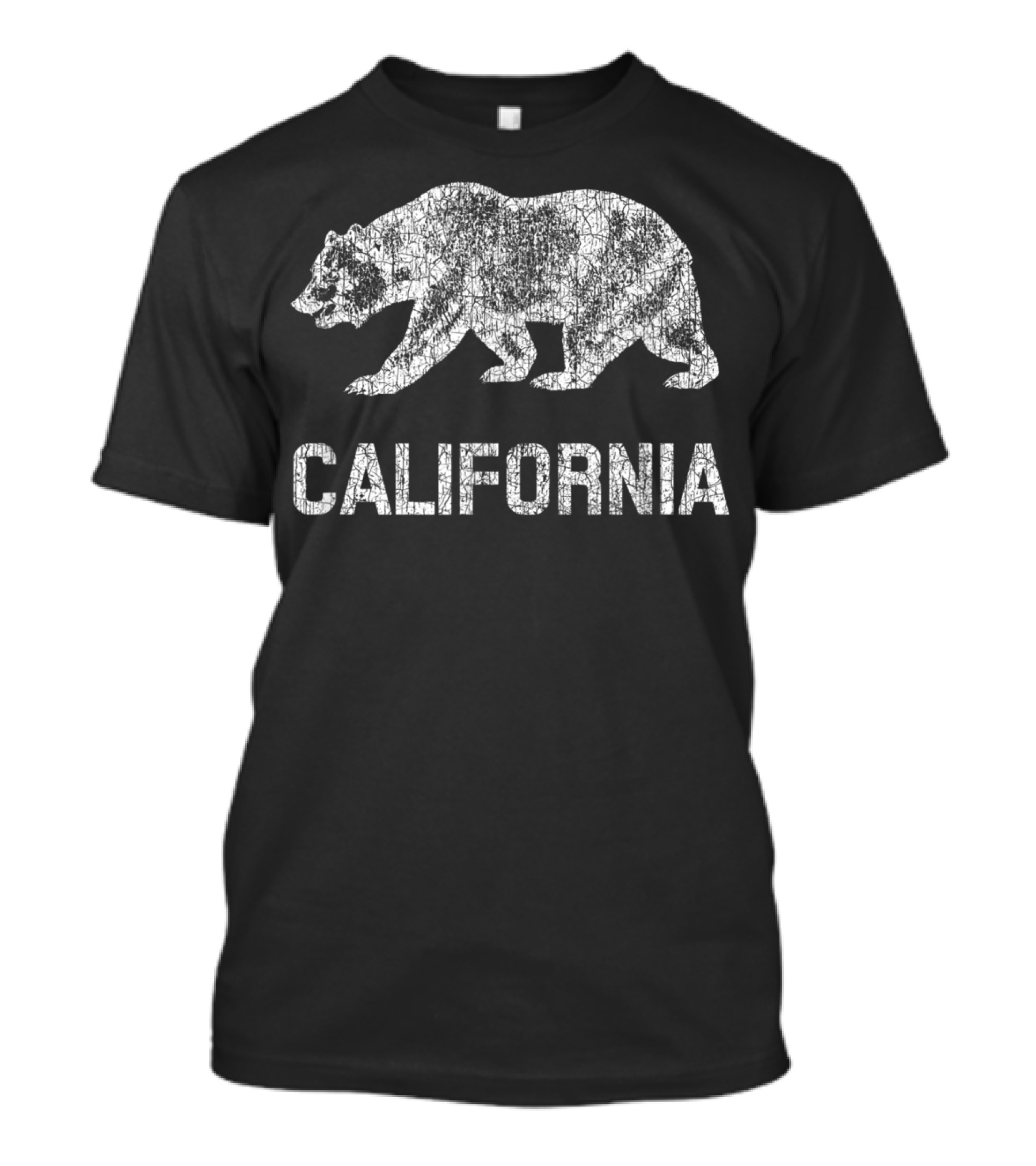 California Republic Bear Flag Vintage Look T-Shirt