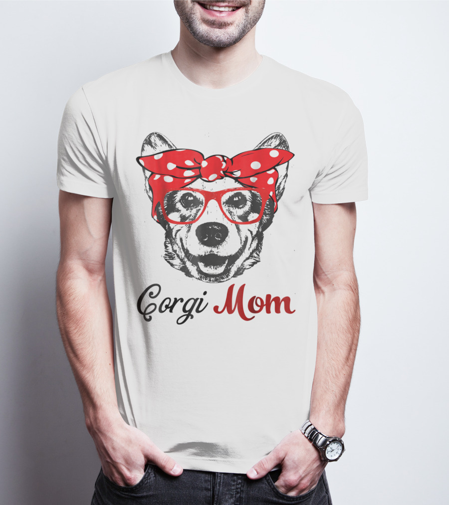 Corgi Mom Funny Hanging With Corgi T-Shirt