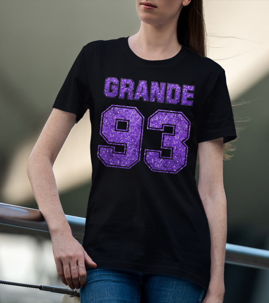 Grande 93 Purple Glitter Deluxe T-Shirt
