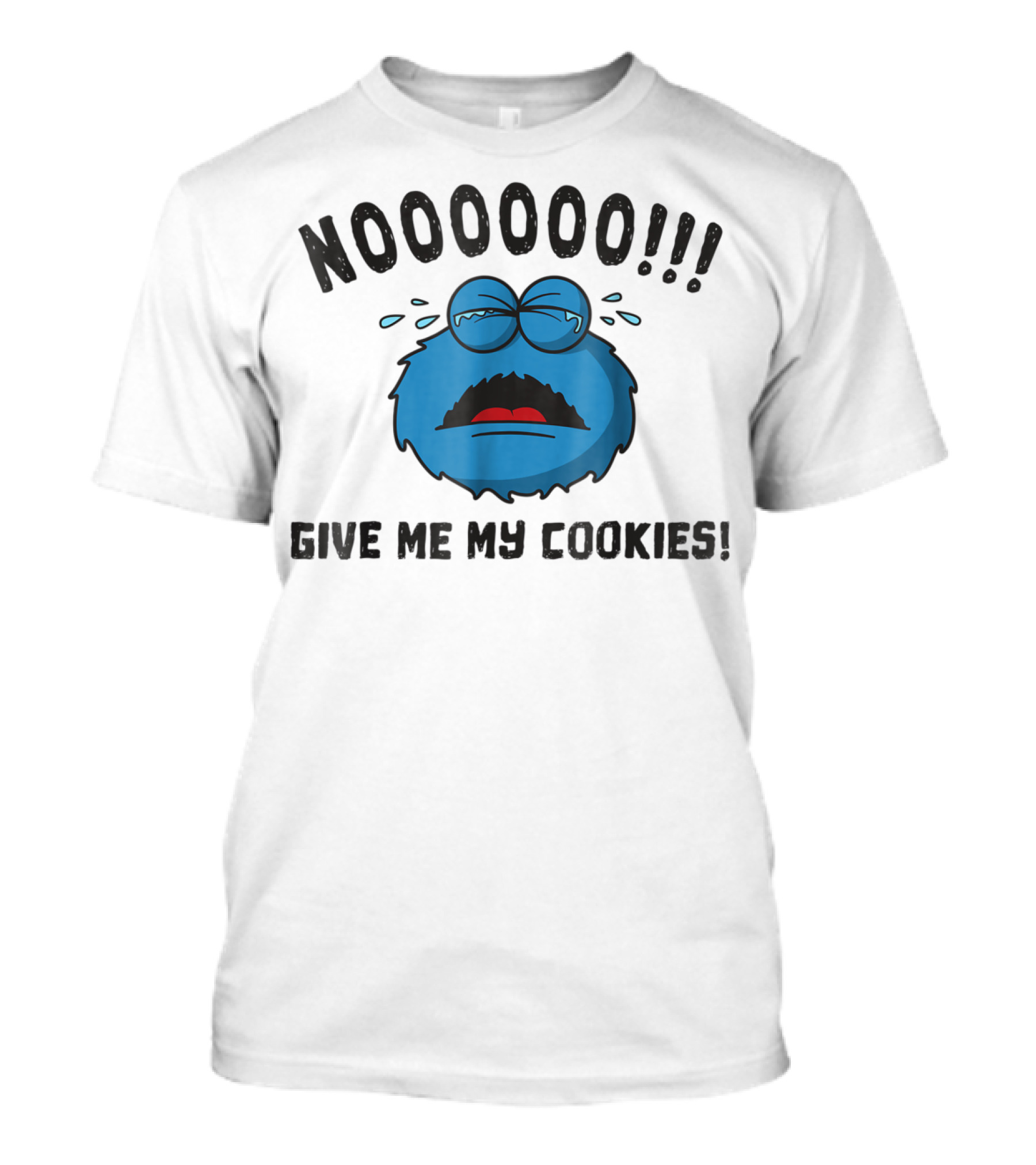 No More Cookies Monster Noooo Give Me My Cookies GDPR T-Shirt