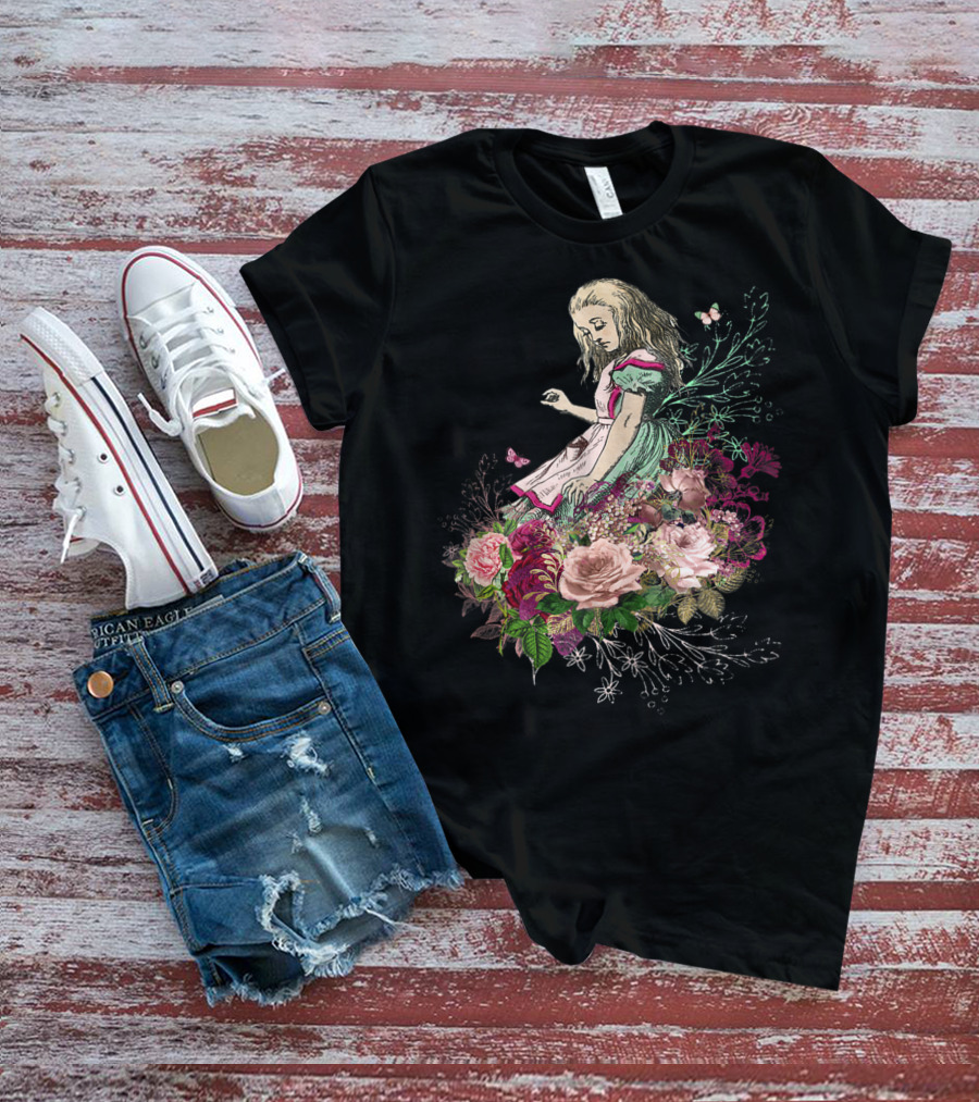 Alice In Wonderland Floral Bouquet T-Shirt