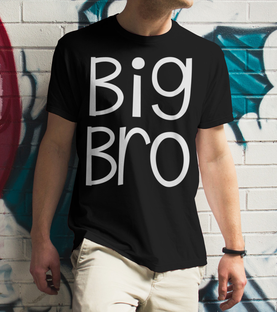 Big Bro Kids Older Brother Boys Siblings Day T-Shirt