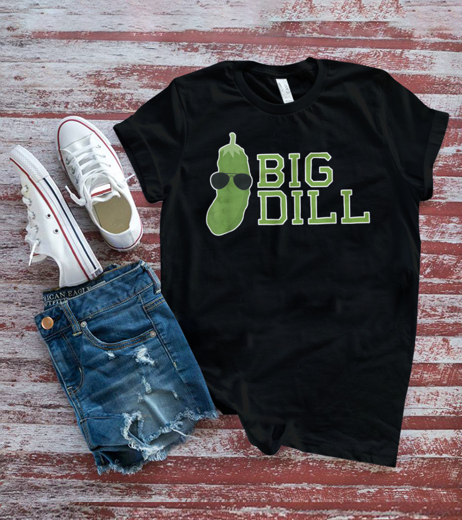 Big Dill Pun With Cool Sunglasses Pickle T-Shirt
